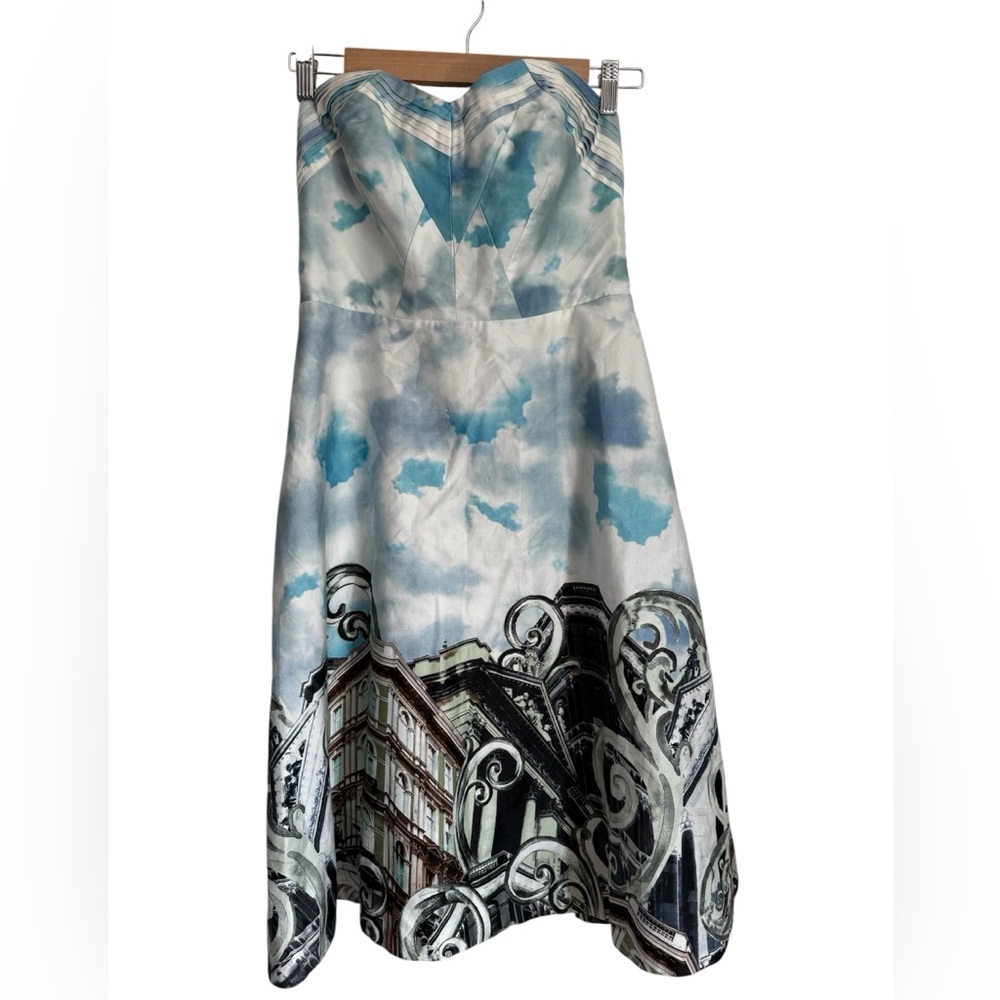 Moulinette Soeurs Blue and White Dress